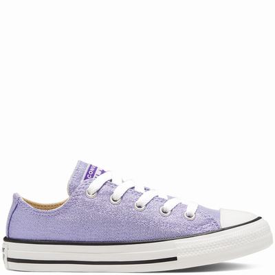 Gyerek Converse Summer Sparkle Chuck Taylor All Star Tornacipő CO1986730 Szürke Lila/Bézs Fehér